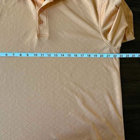 Tehama Mens Golf Polo Shirt Orange  size LG - Picture 8 of 12